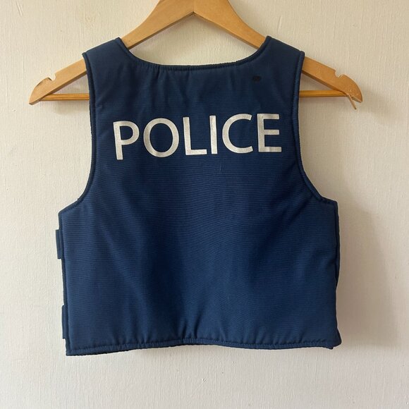 I Want To Be Kids Police Officer Vest Costume Halloween Theater Badge Size 5/6 S - Picture 4 of 5